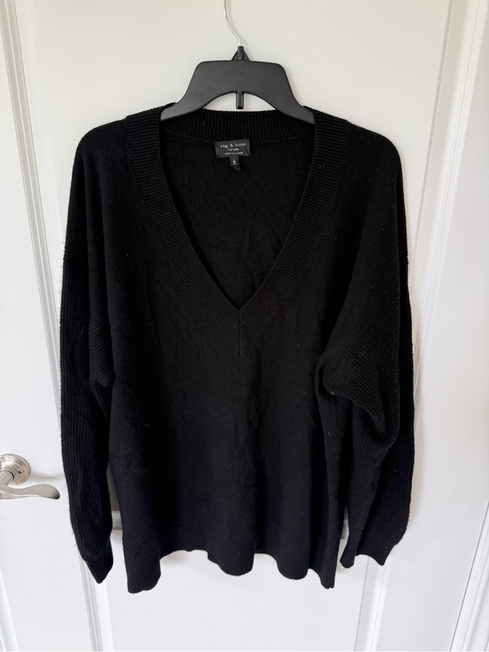 Rag & Bone 100% Cashmere V Neck Sweater Size Large